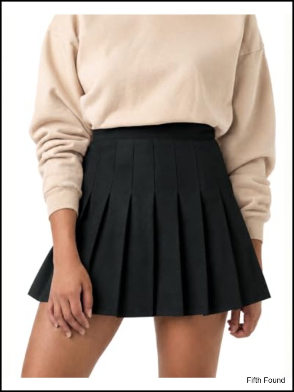 High Waist Pleated A-Line Tennis Mini Skirt with Built-In Shorts